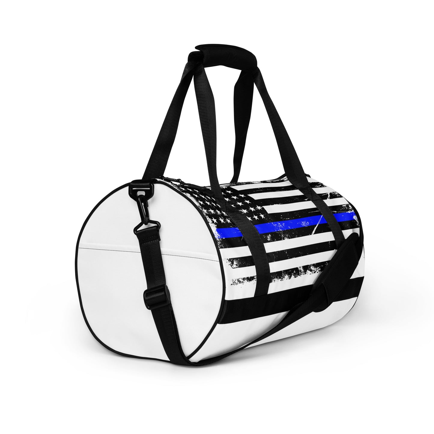 Blue line flag All-over print gym bag