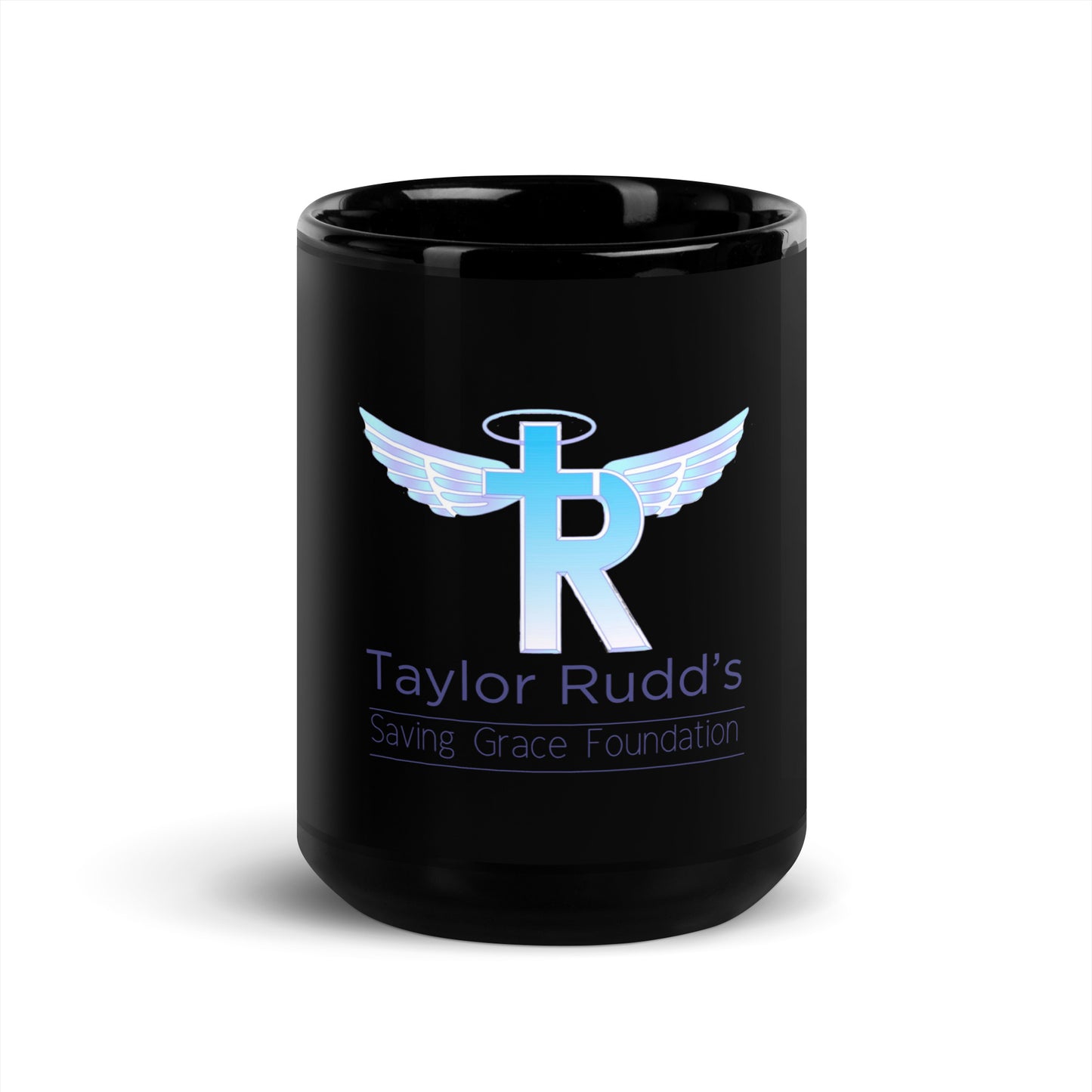 Taylor Rudd's Saving Grace Foundation Black Glossy Mug