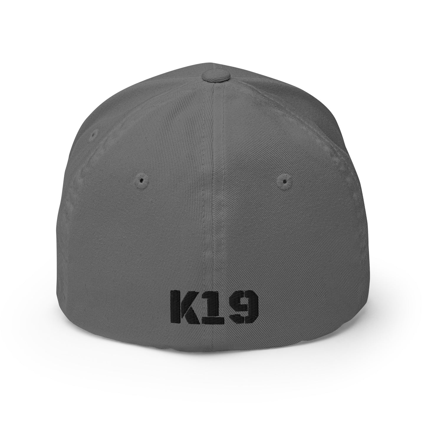 Black text W/ K19 logo embroidered Cap