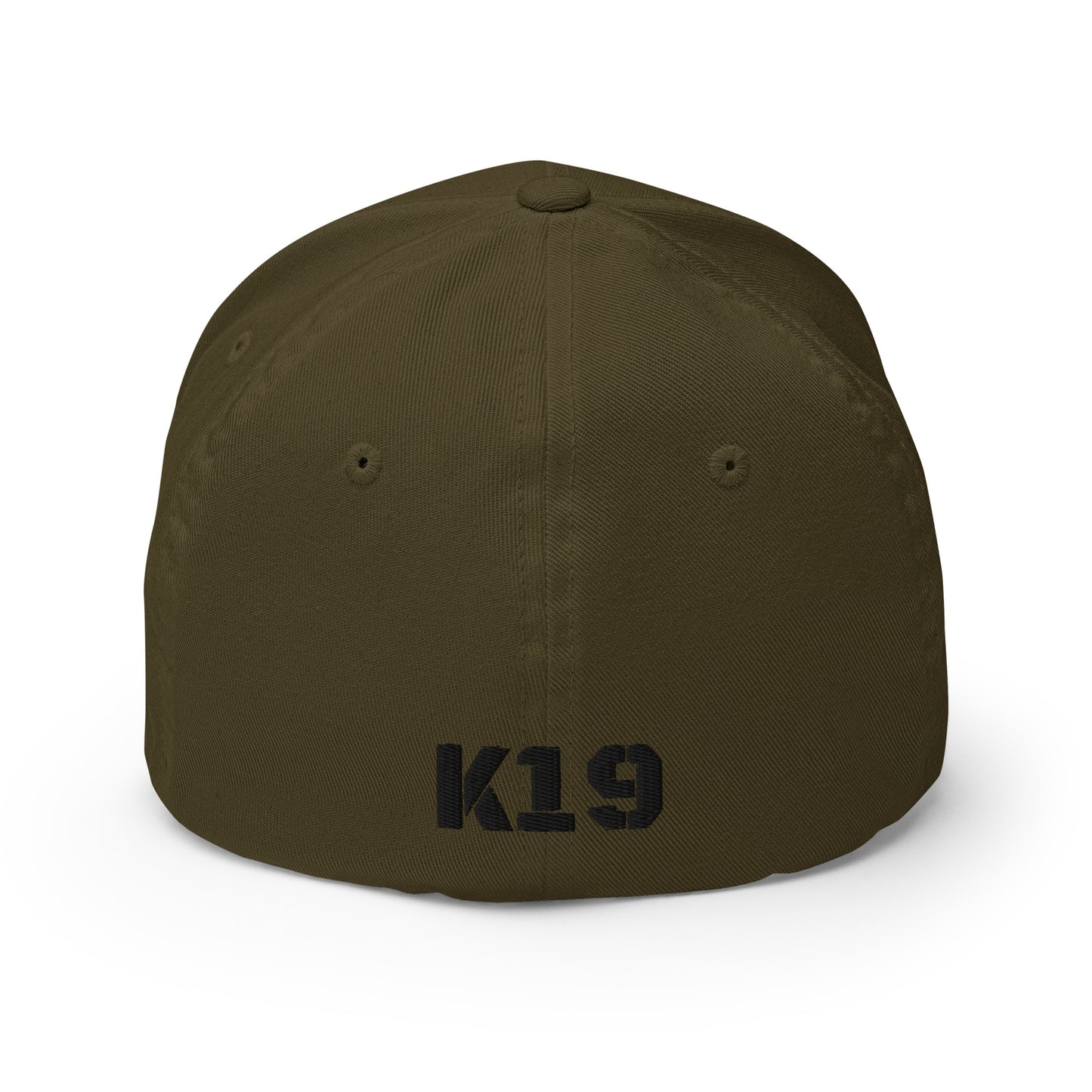 Black text W/ K19 logo embroidered Cap