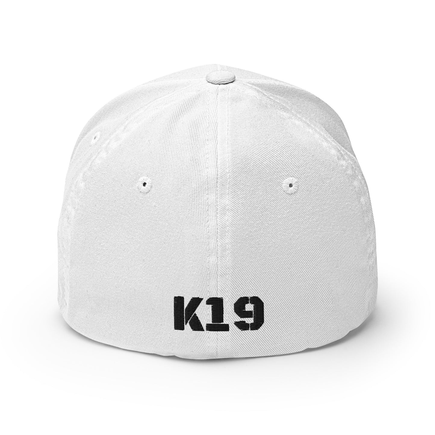 Black text W/ K19 logo embroidered Cap