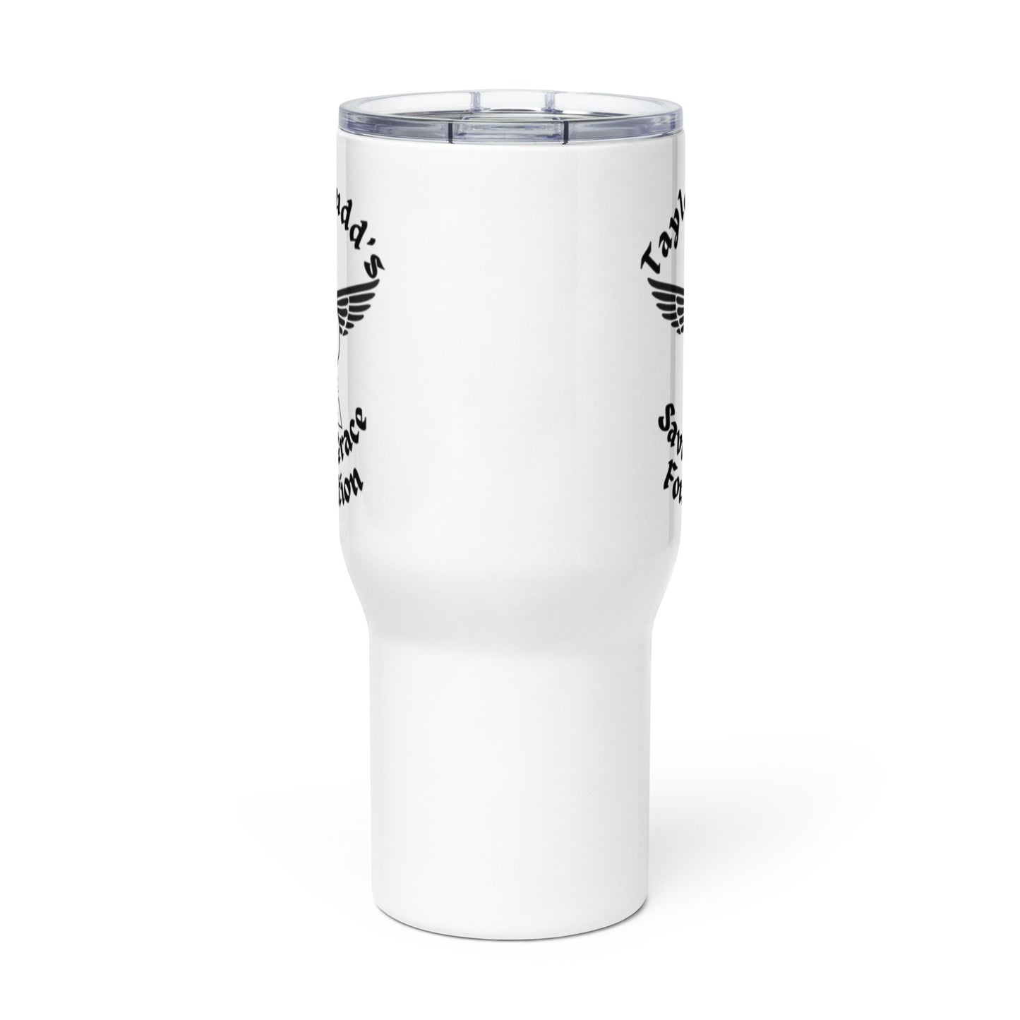 Taylor Rudds saving Grace Foundation Travel mug with a handle