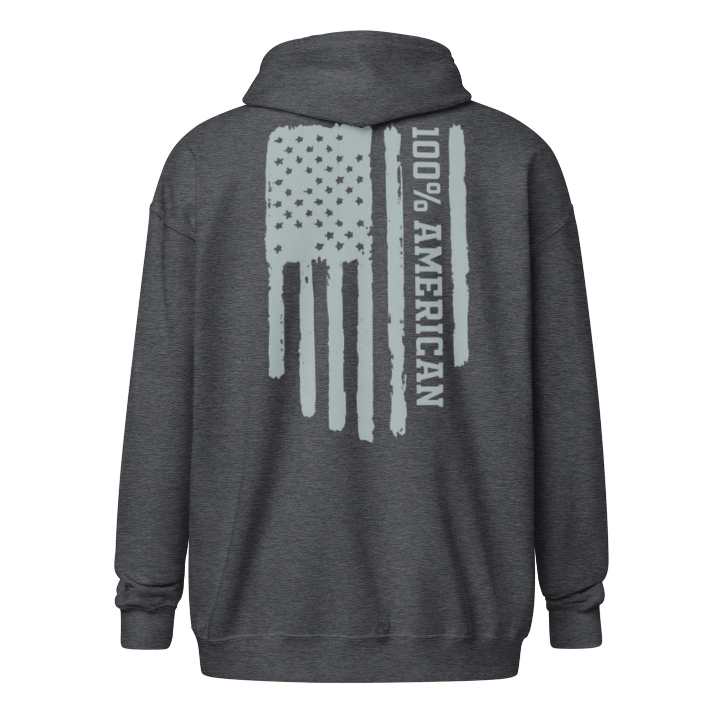 100% American zip hoodie