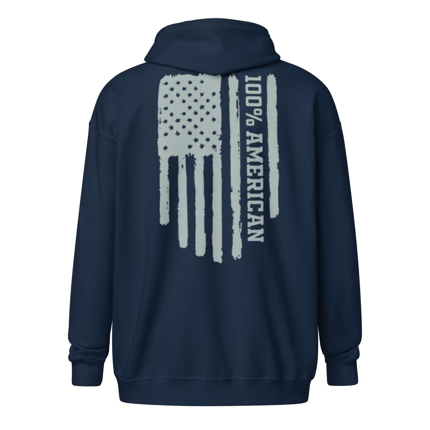 100% American zip hoodie