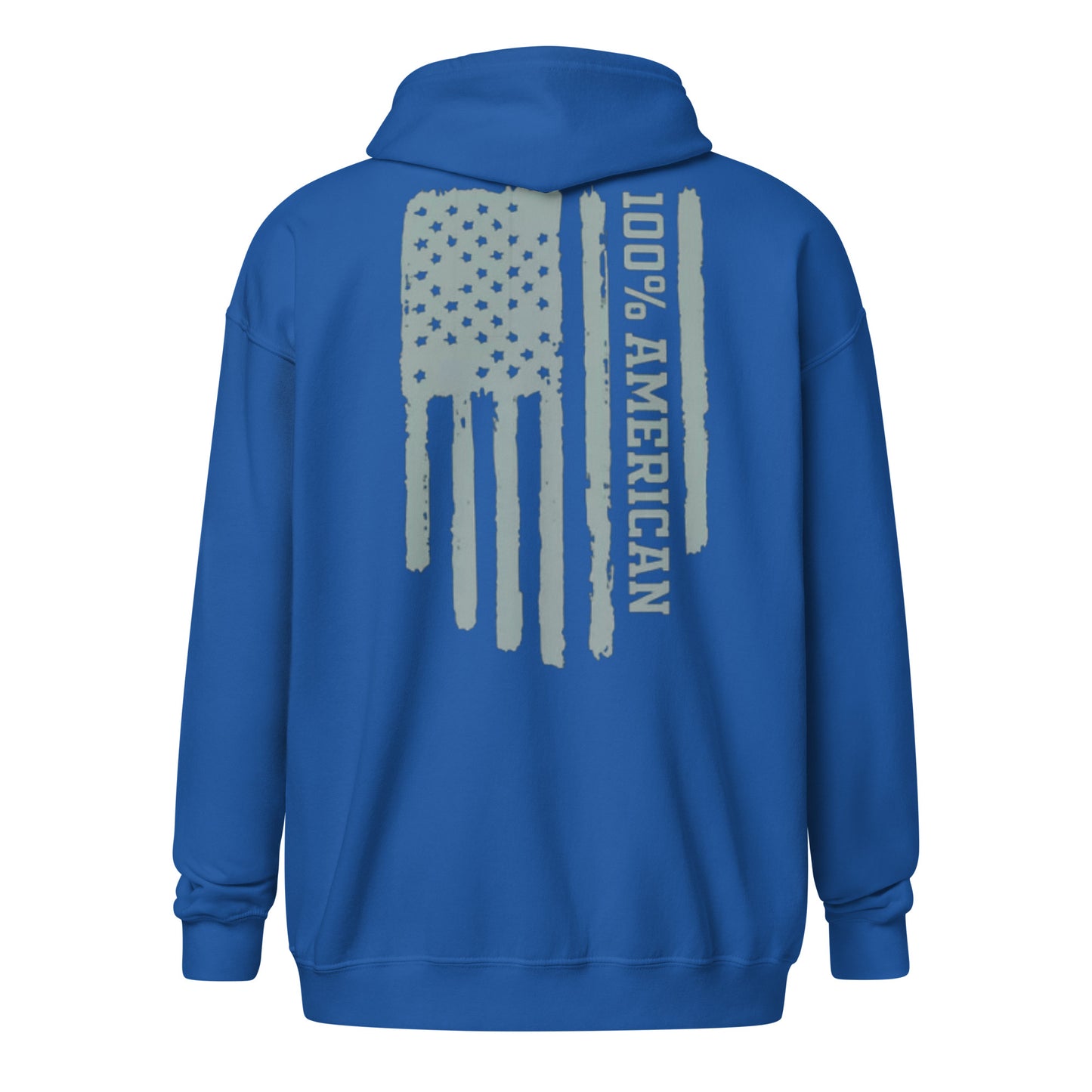 100% American zip hoodie