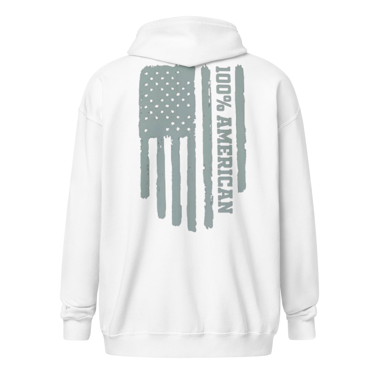 100% American zip hoodie