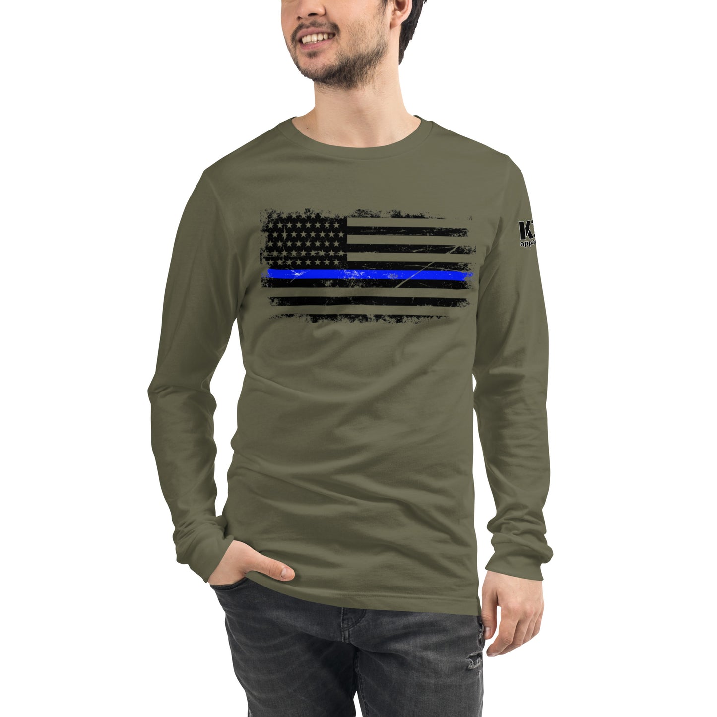 Thin Blue Line Unisex Long Sleeve Tee