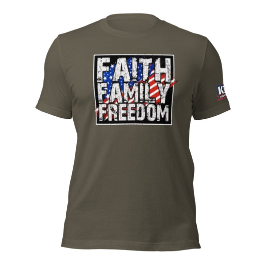 Faith Family Freedom t-shirt