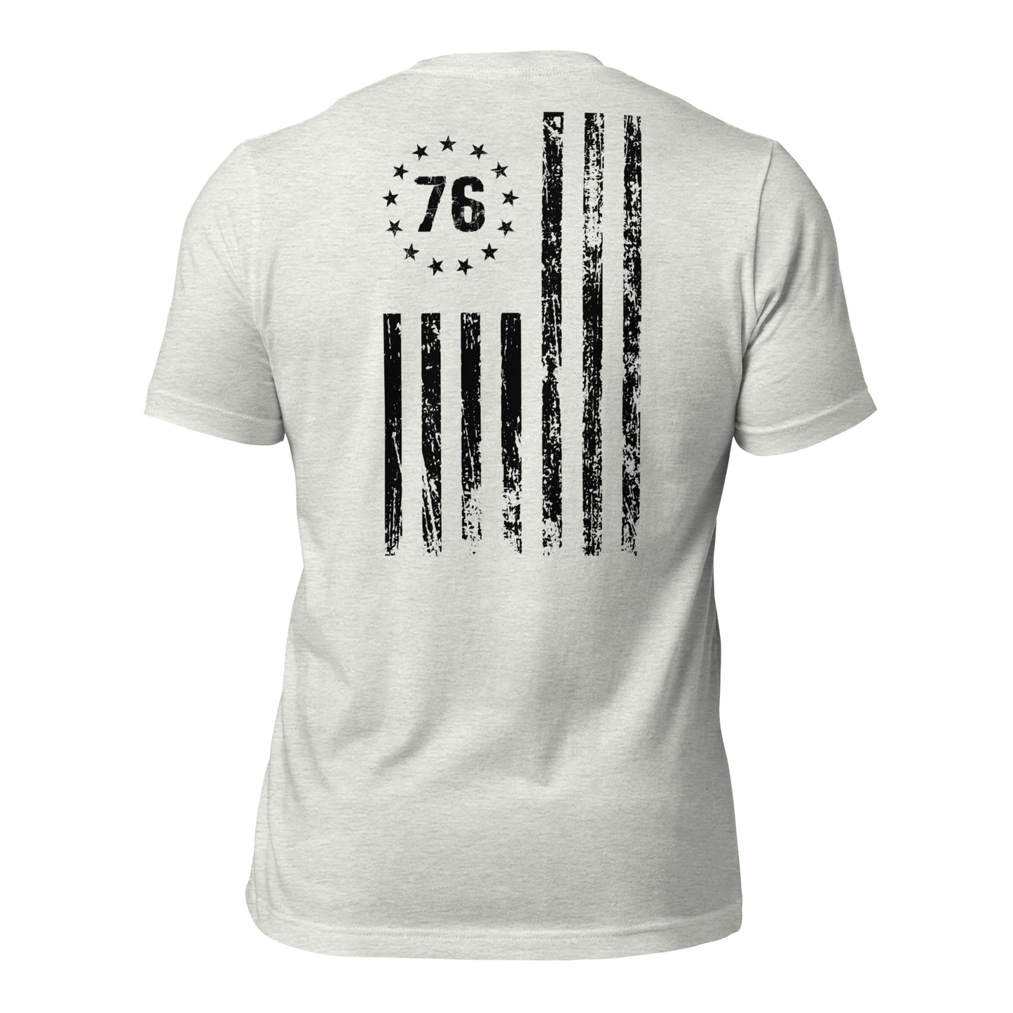 Black 1776 flag t-shirt