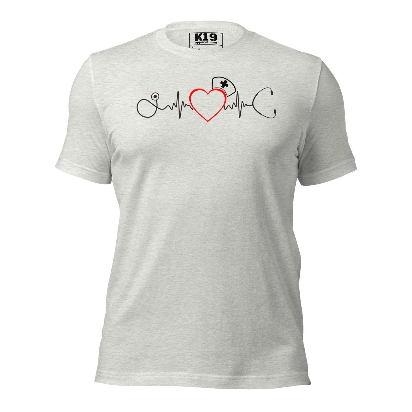 Nurse heart beat t-shirt