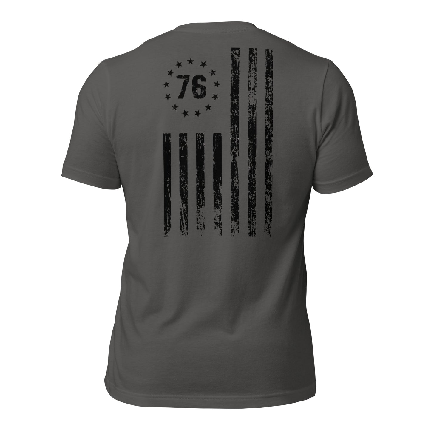 Black 1776 flag t-shirt
