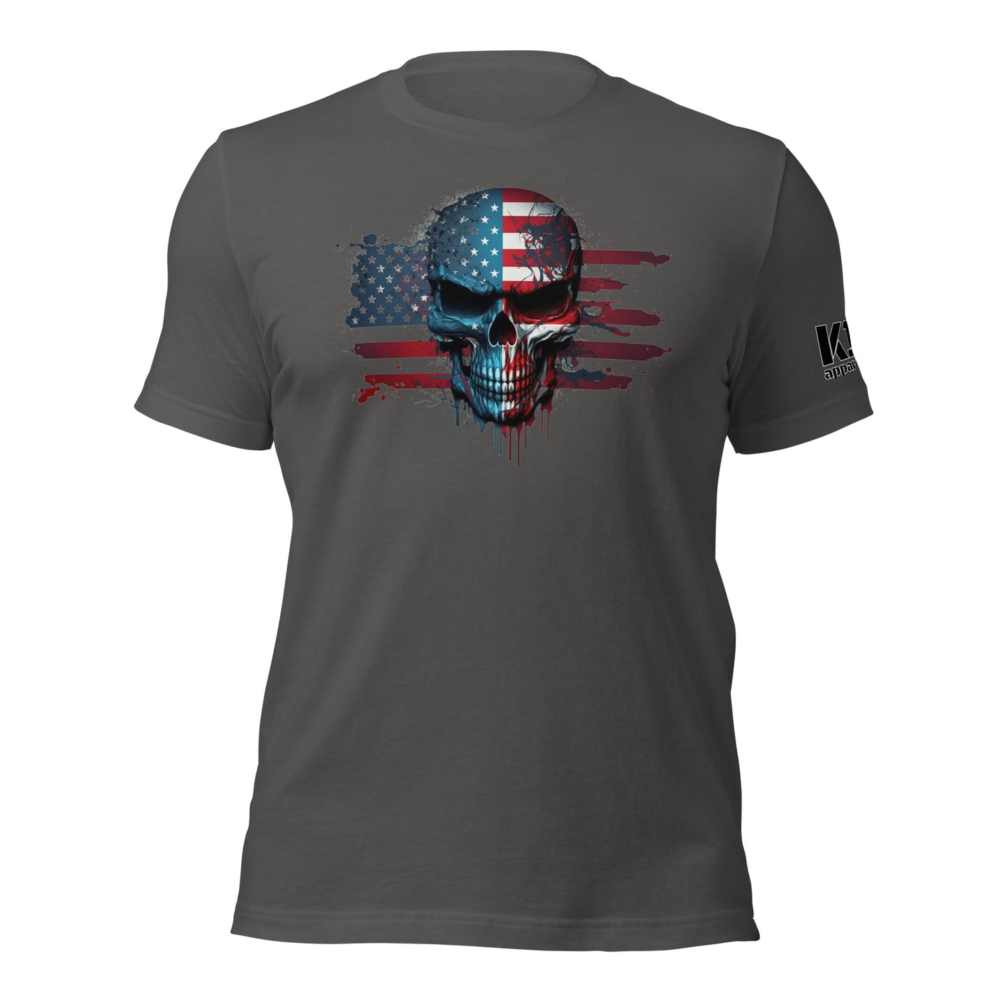 Skull over Flag t-shirt