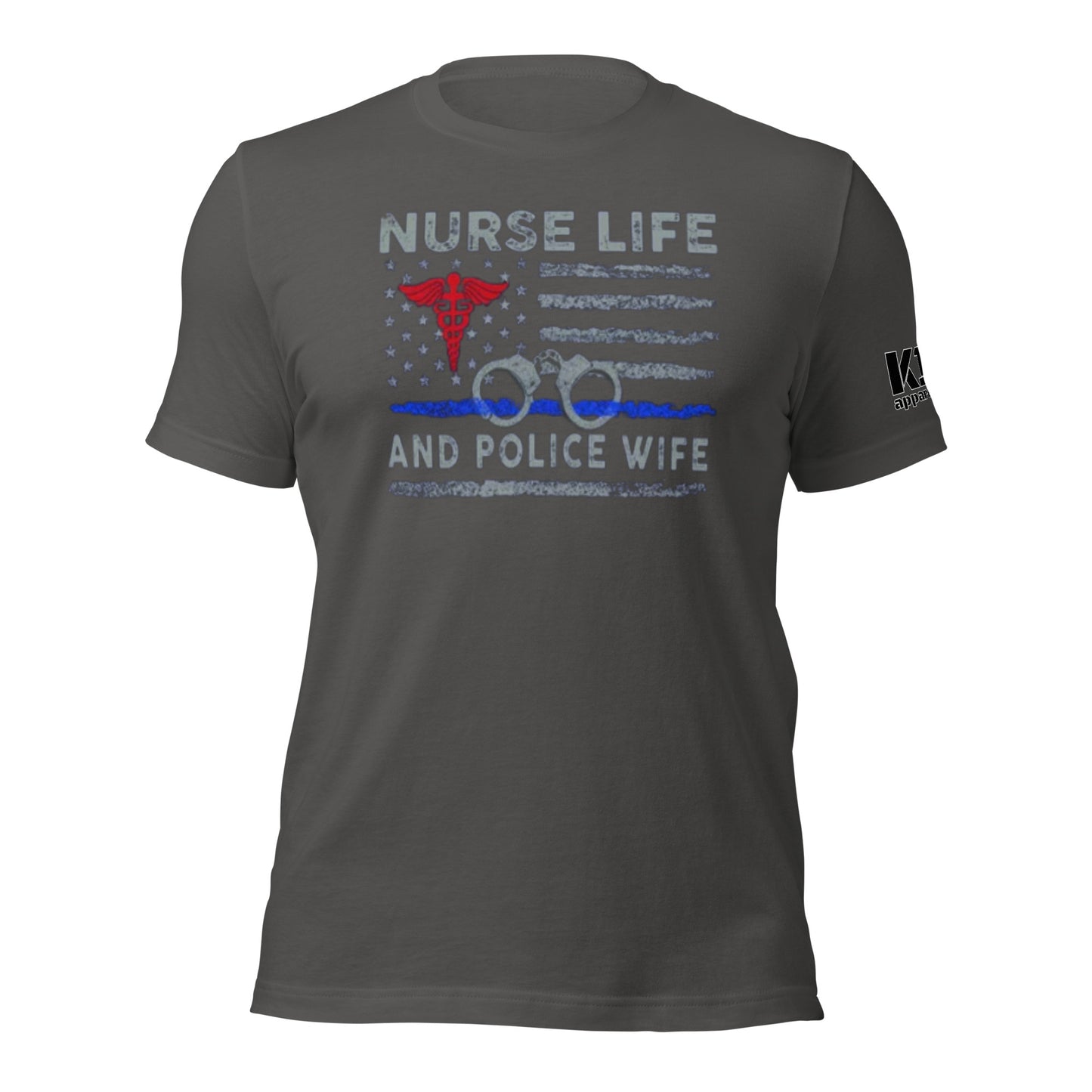 Nurse Life Police Wife t-shirt