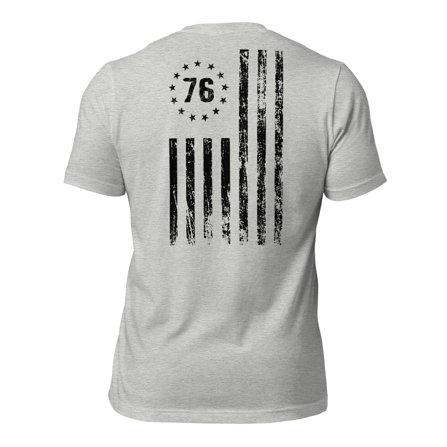 Black 1776 flag t-shirt