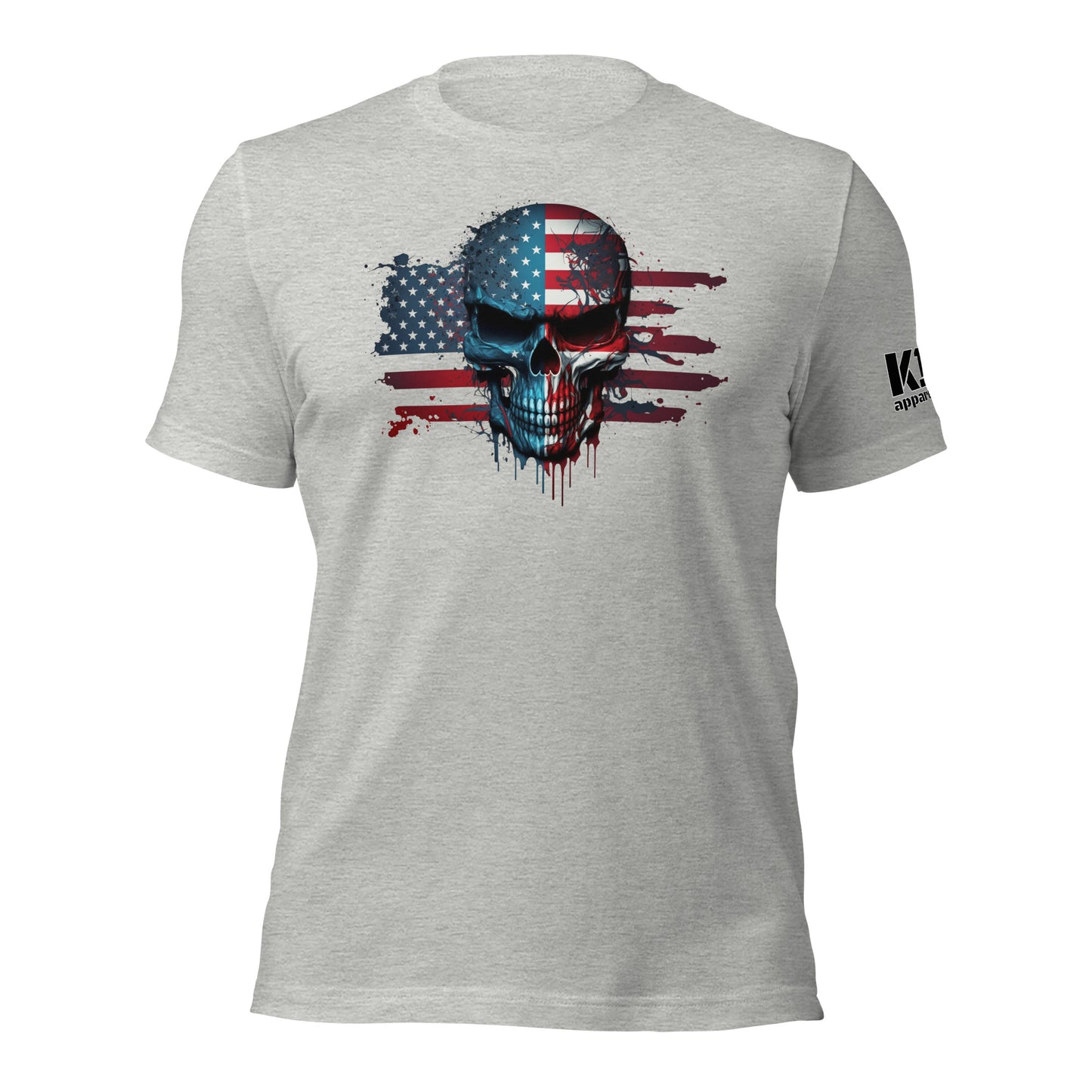 Skull over Flag t-shirt