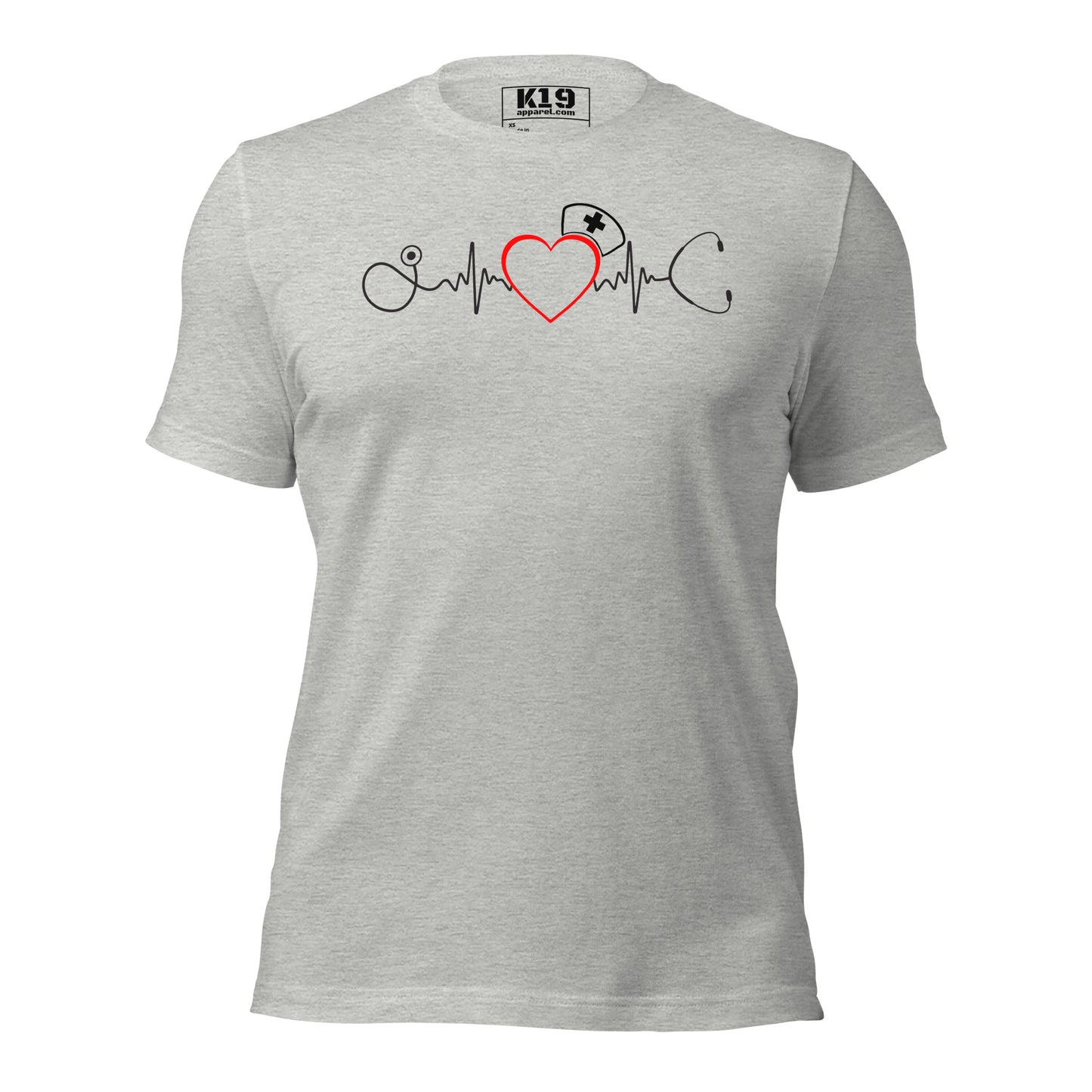 Nurse heart beat t-shirt
