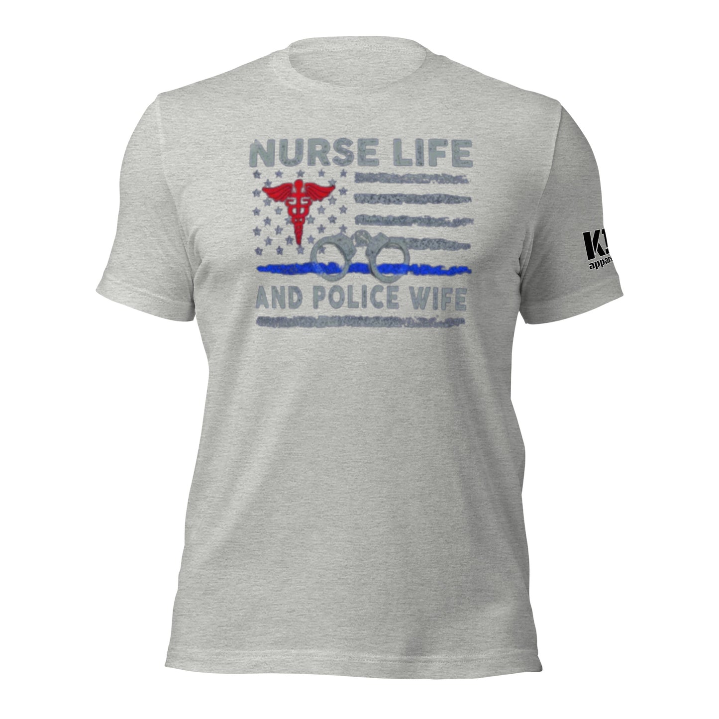 Nurse Life Police Wife t-shirt