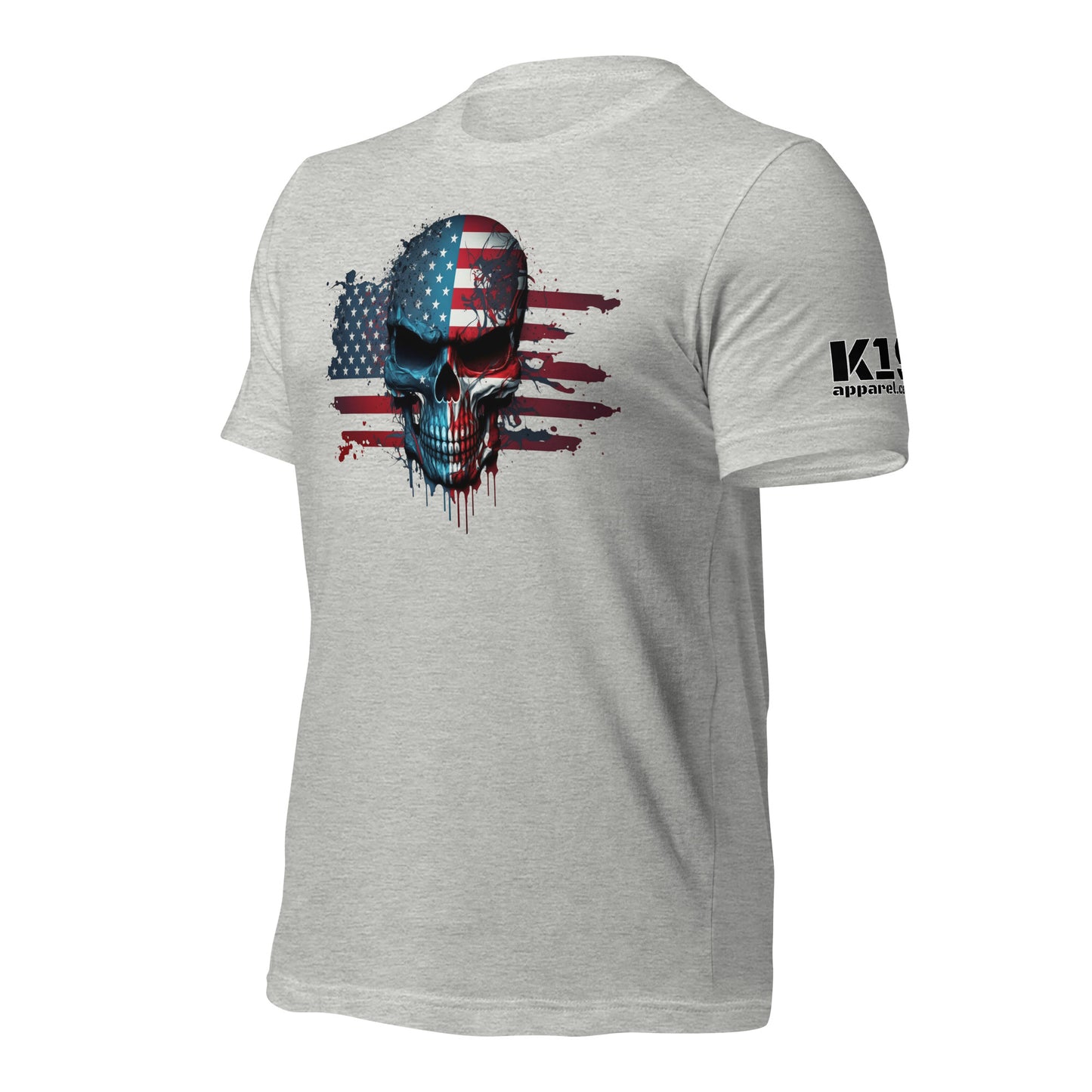 Skull over Flag t-shirt