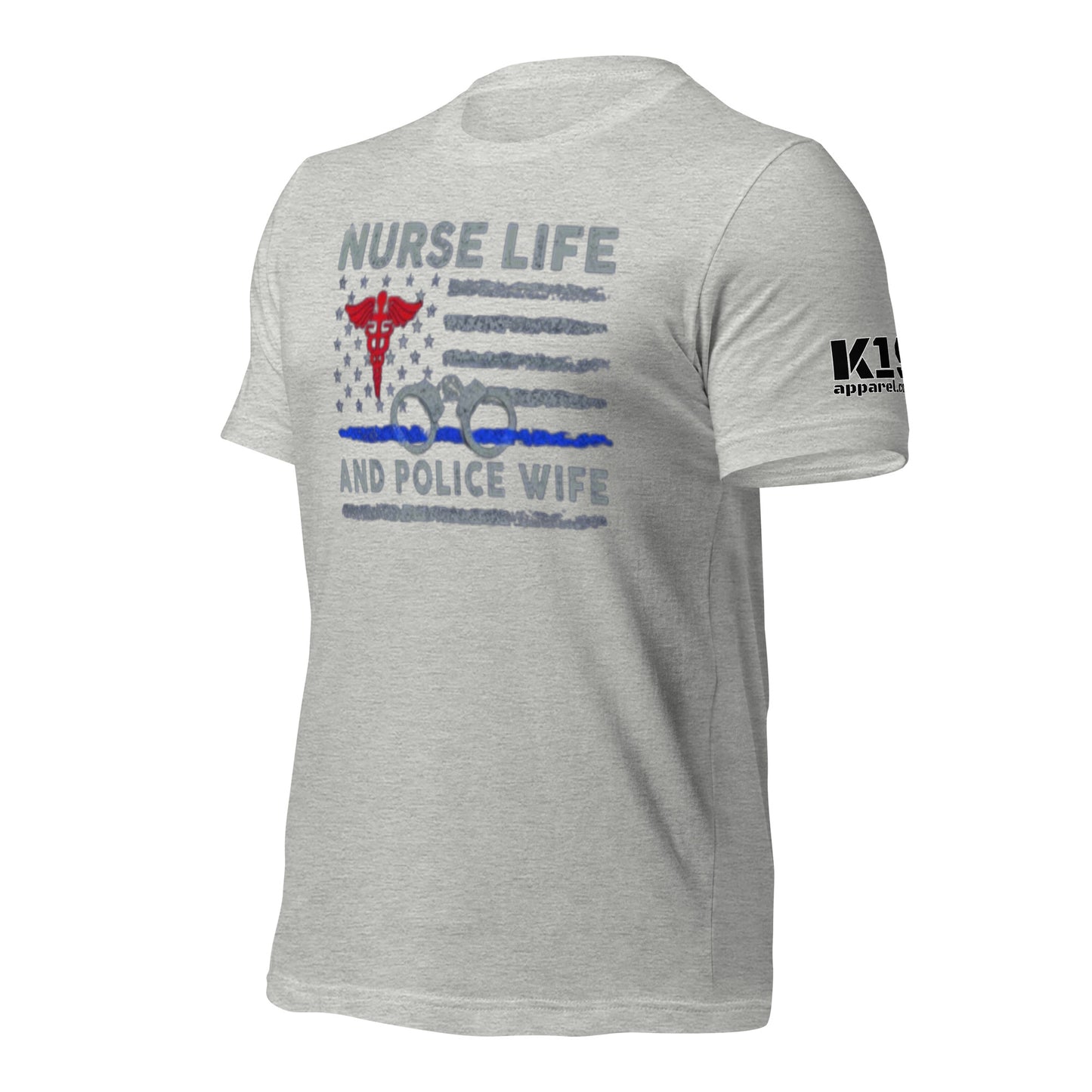 Nurse Life Police Wife t-shirt