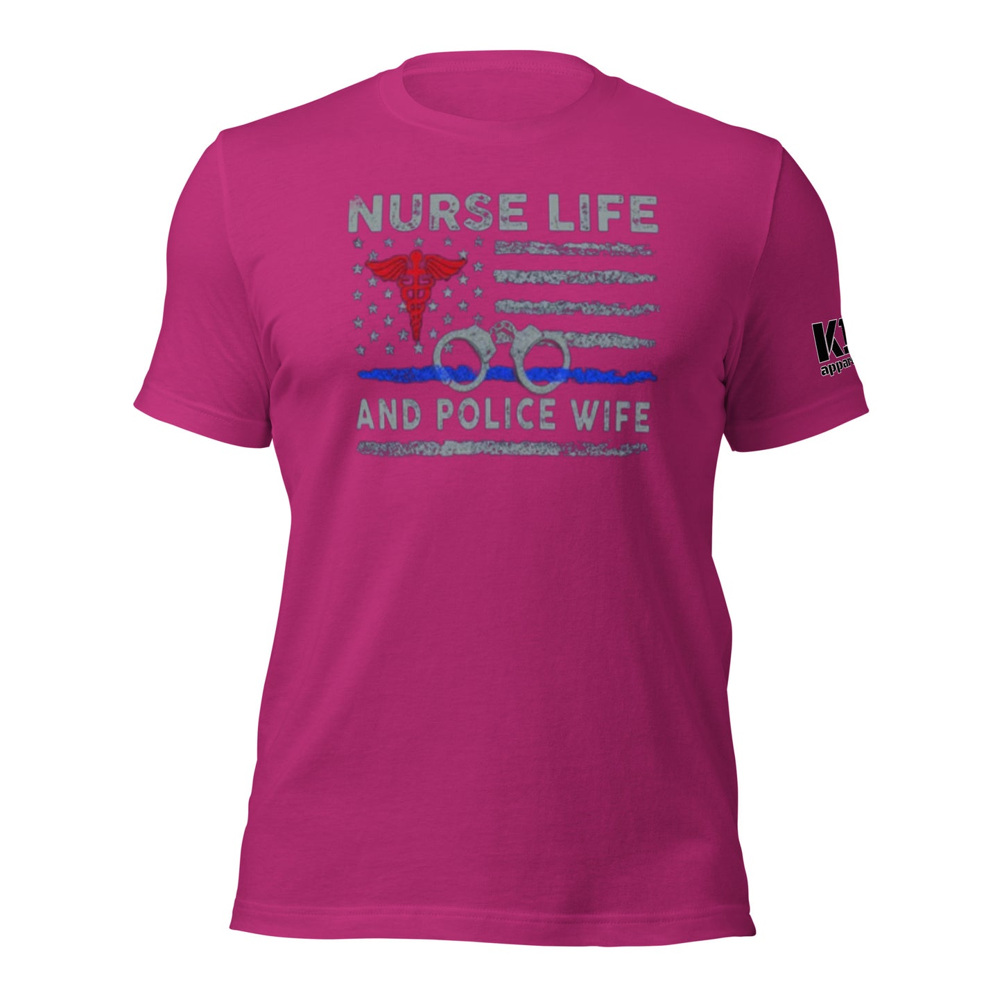 Nurse Life Police Wife t-shirt