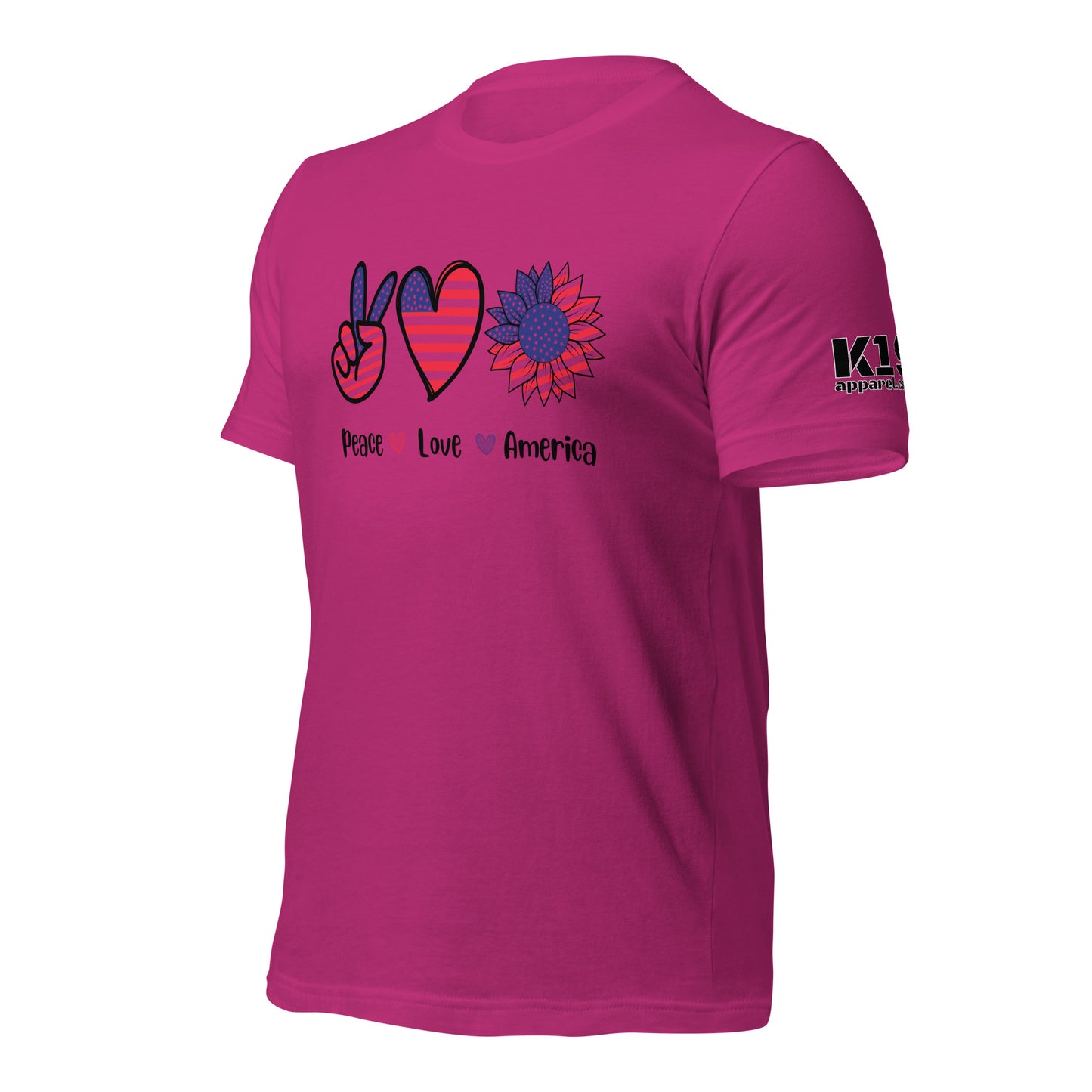 Peace Love and America t-shirt