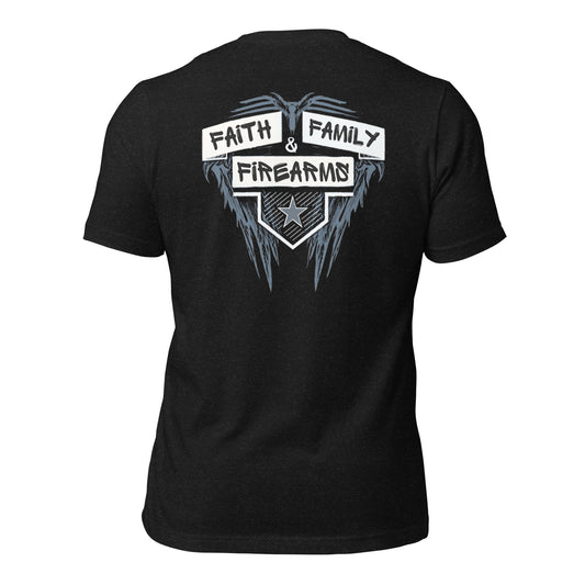 Faith Family and Firearms t-shirt
