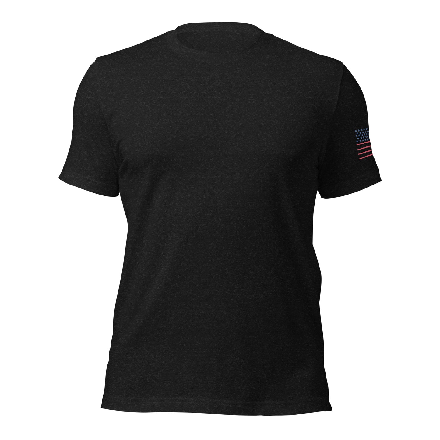 American flag arm t-shirt