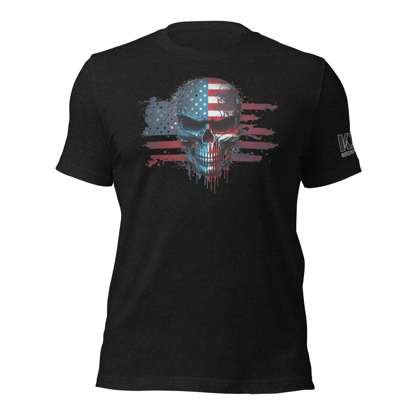 Skull over Flag t-shirt