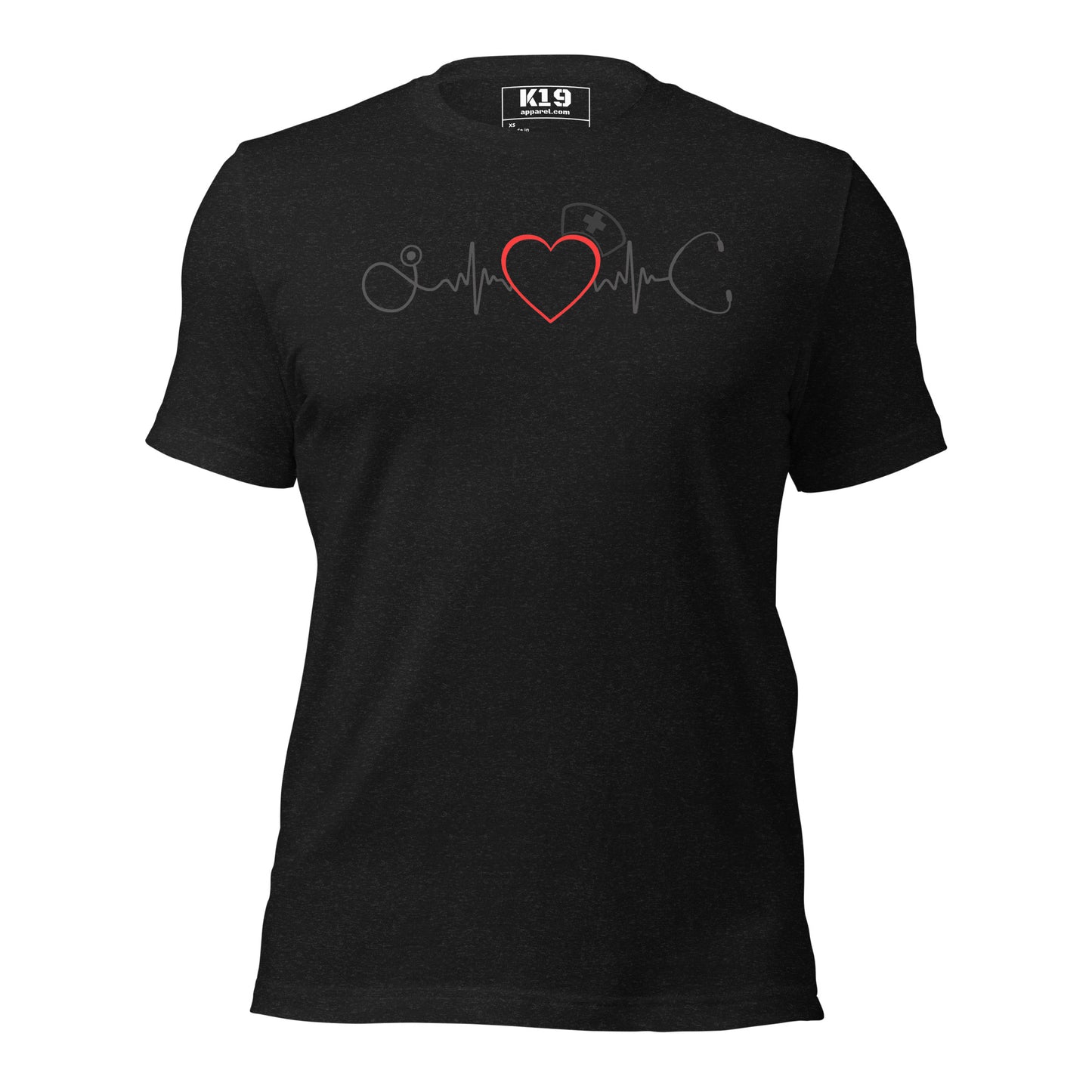 Nurse heart beat t-shirt