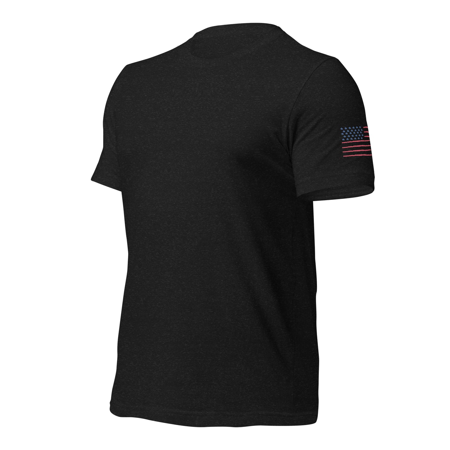American flag arm t-shirt