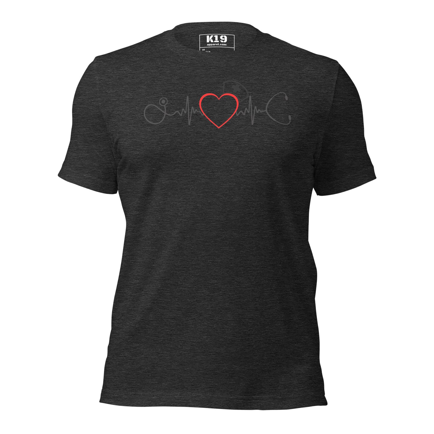 Nurse heart beat t-shirt