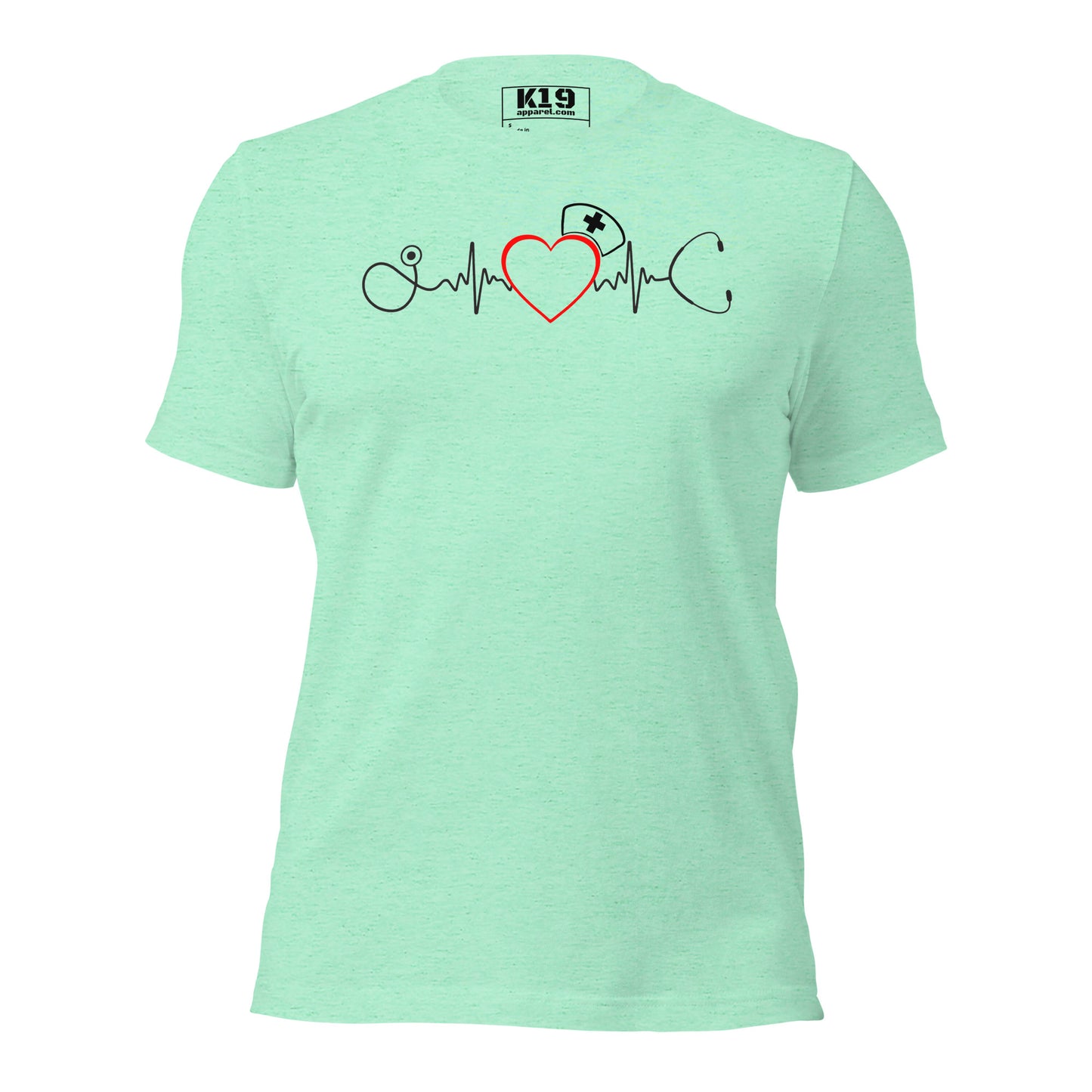 Nurse heart beat t-shirt