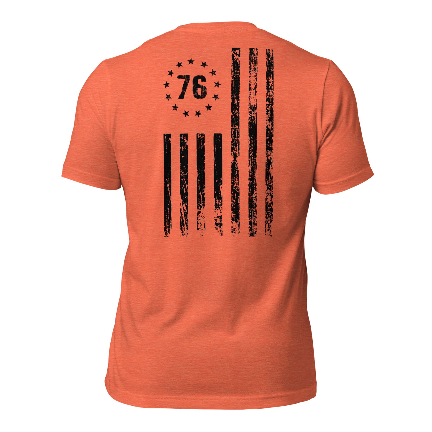 Black 1776 flag t-shirt