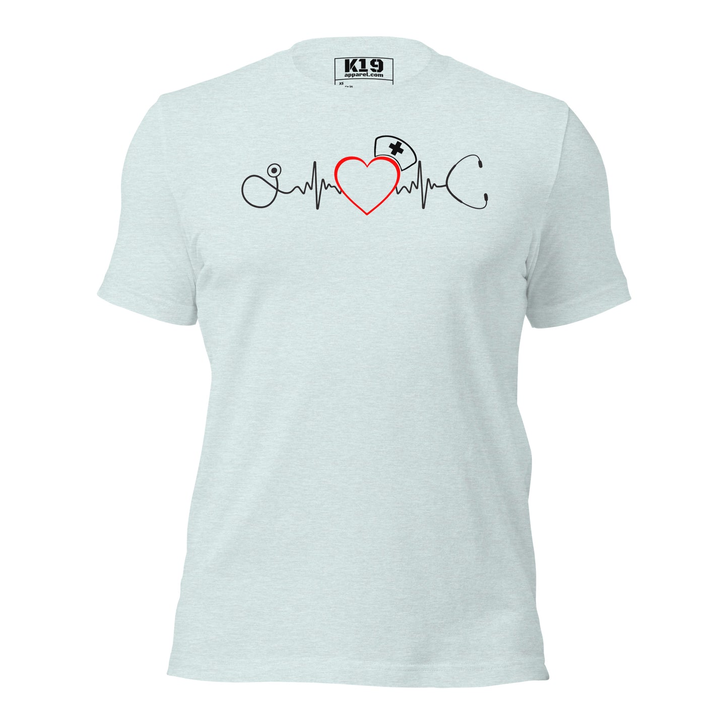 Nurse heart beat t-shirt