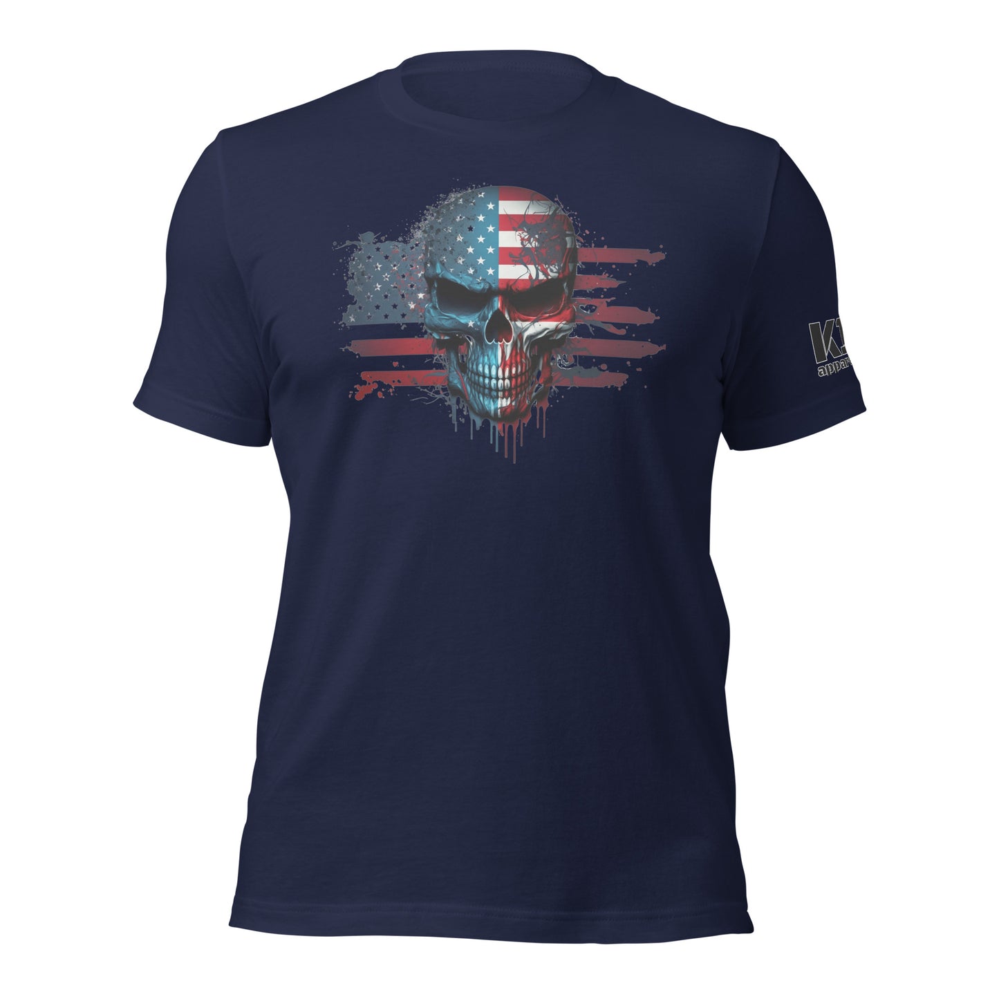 Skull over Flag t-shirt