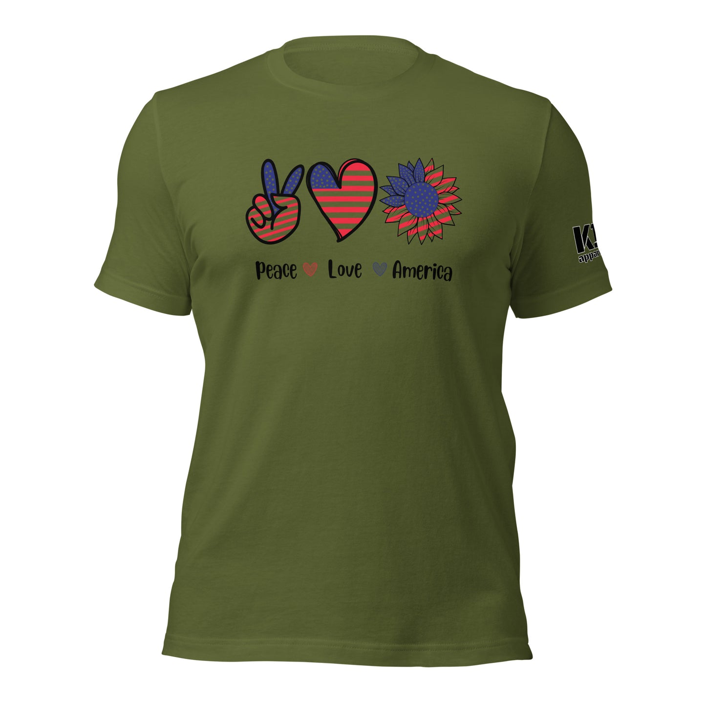 Peace Love and America t-shirt