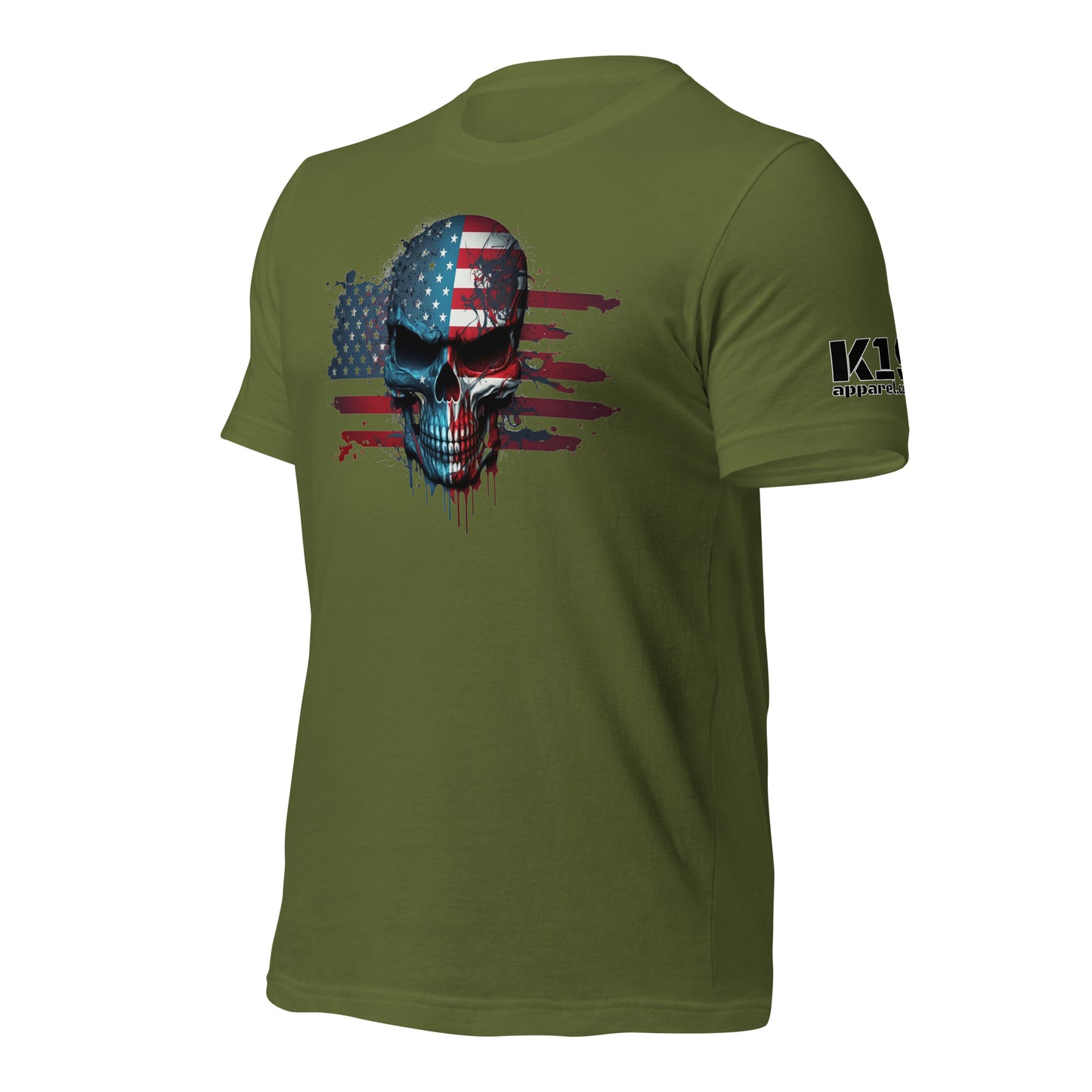 Skull over Flag t-shirt