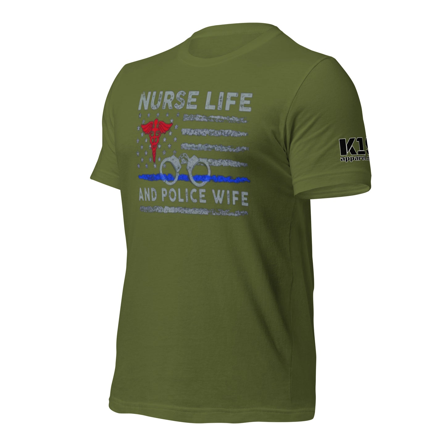 Nurse Life Police Wife t-shirt