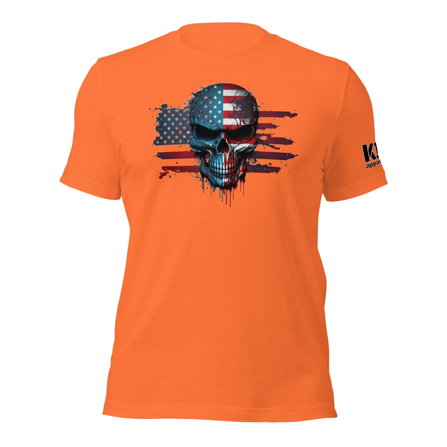 Skull over Flag t-shirt