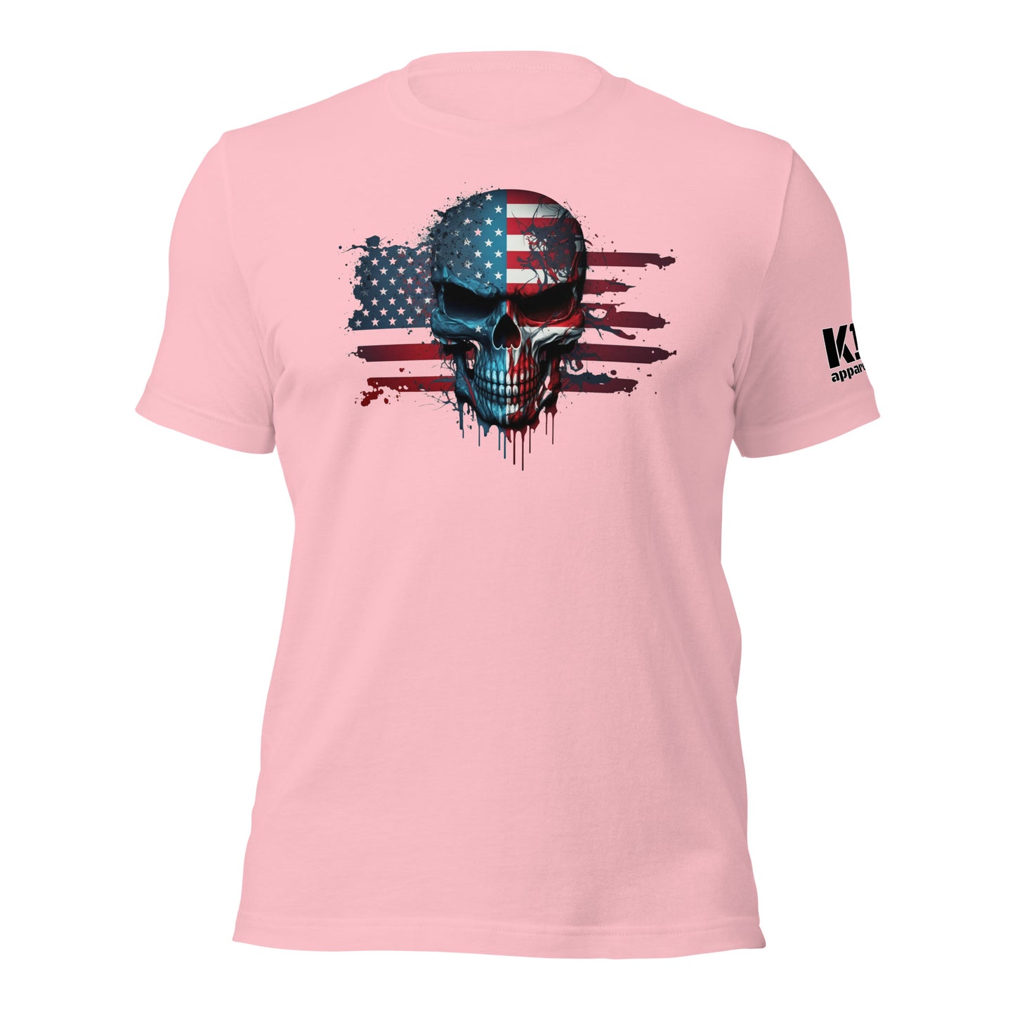 Skull over Flag t-shirt