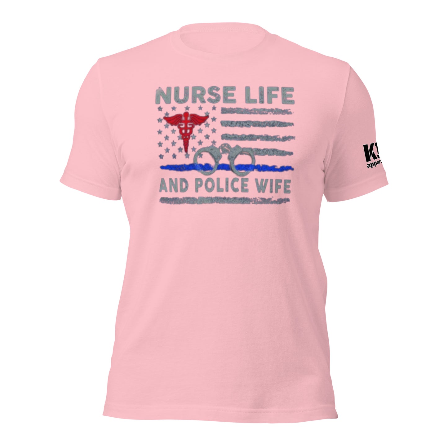 Nurse Life Police Wife t-shirt