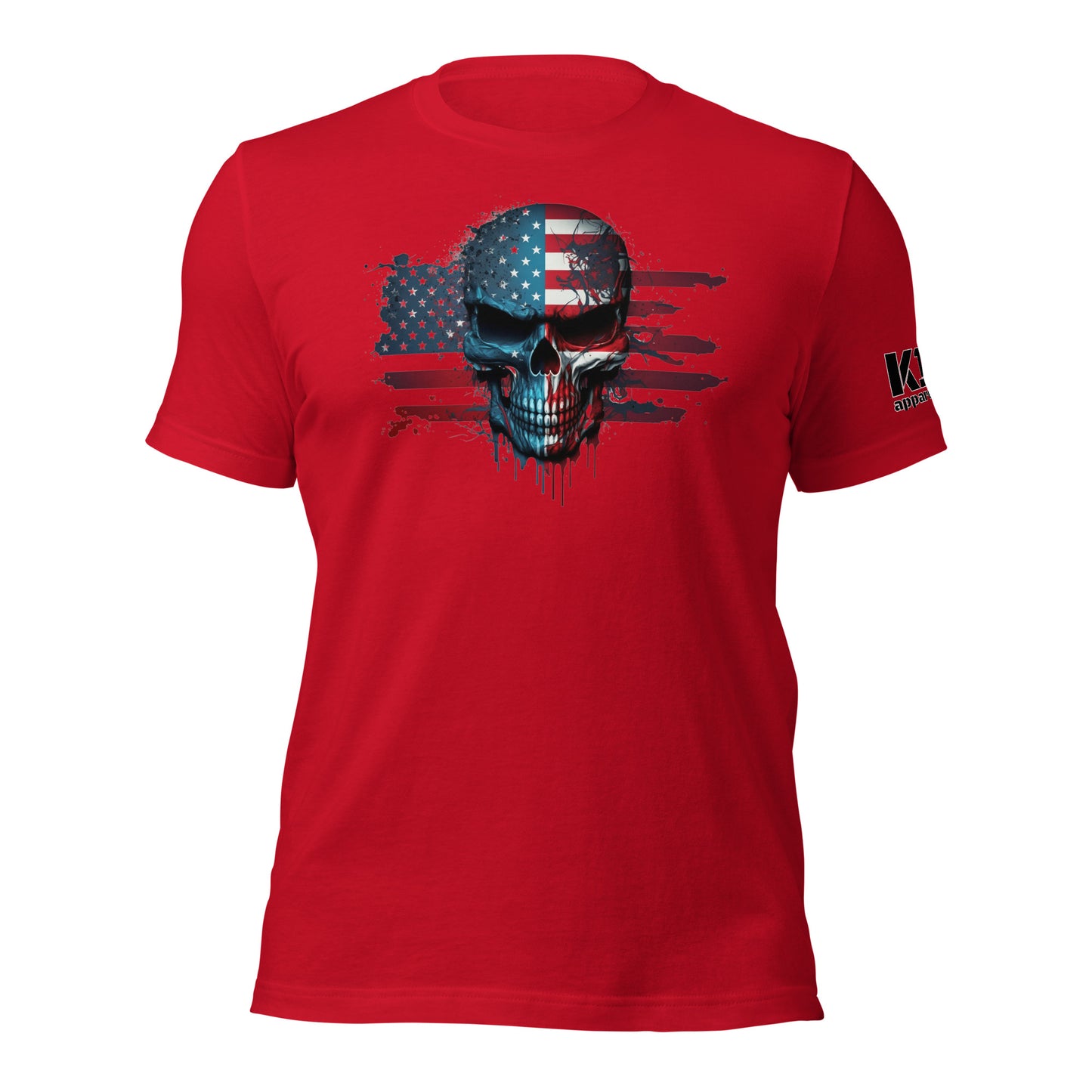 Skull over Flag t-shirt