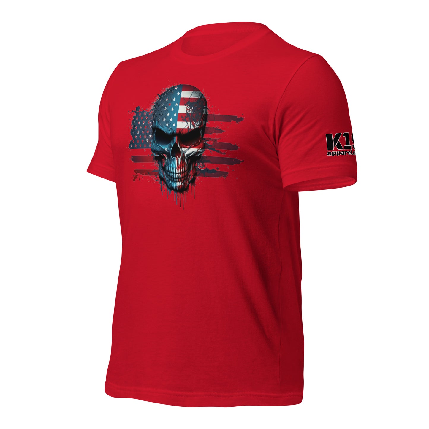 Skull over Flag t-shirt