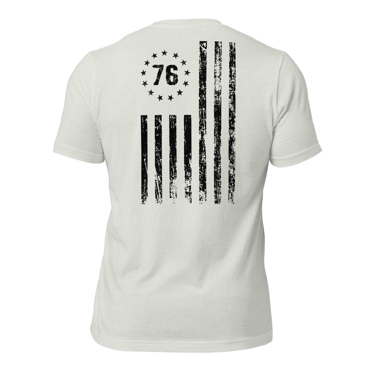 Black 1776 flag t-shirt