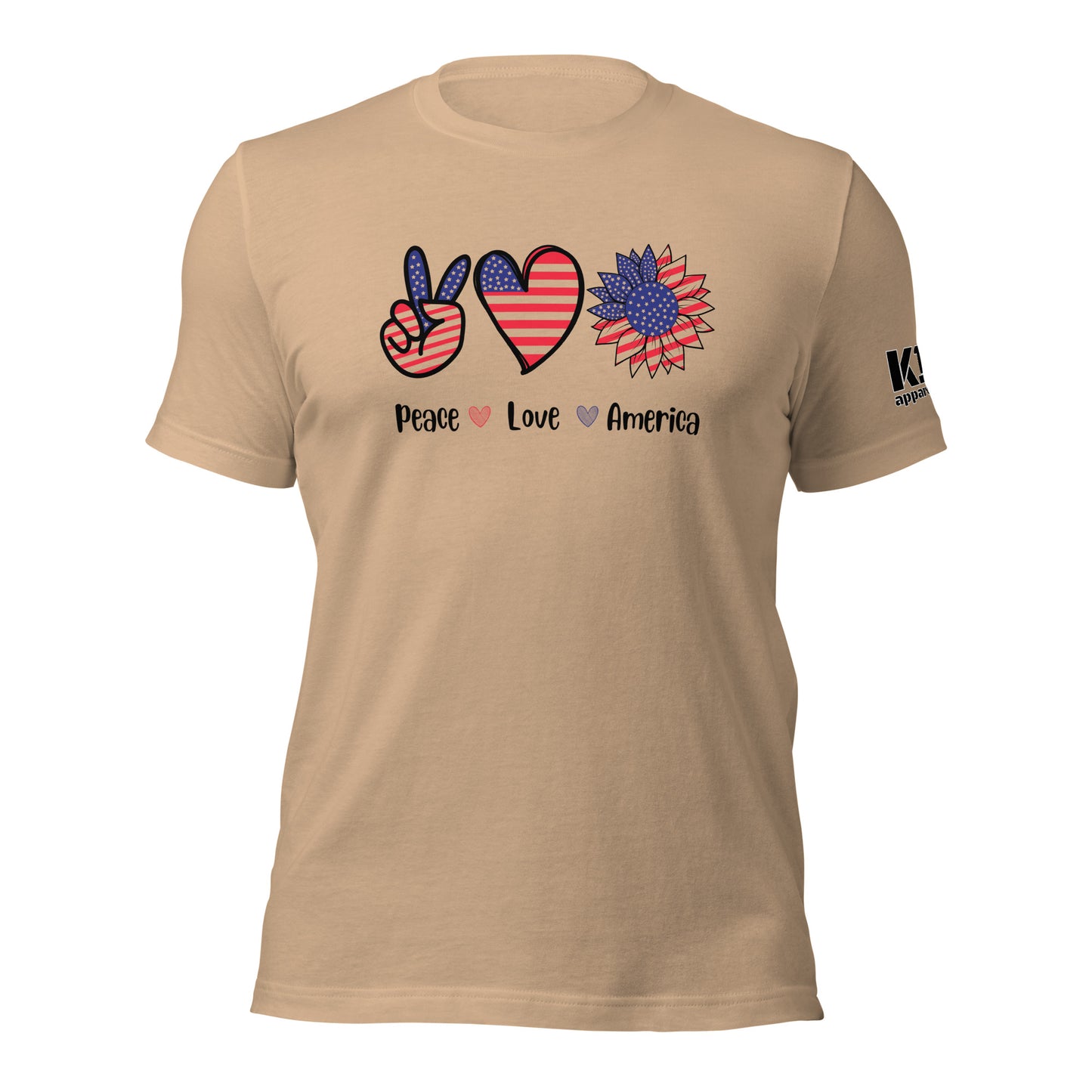 Peace Love and America t-shirt