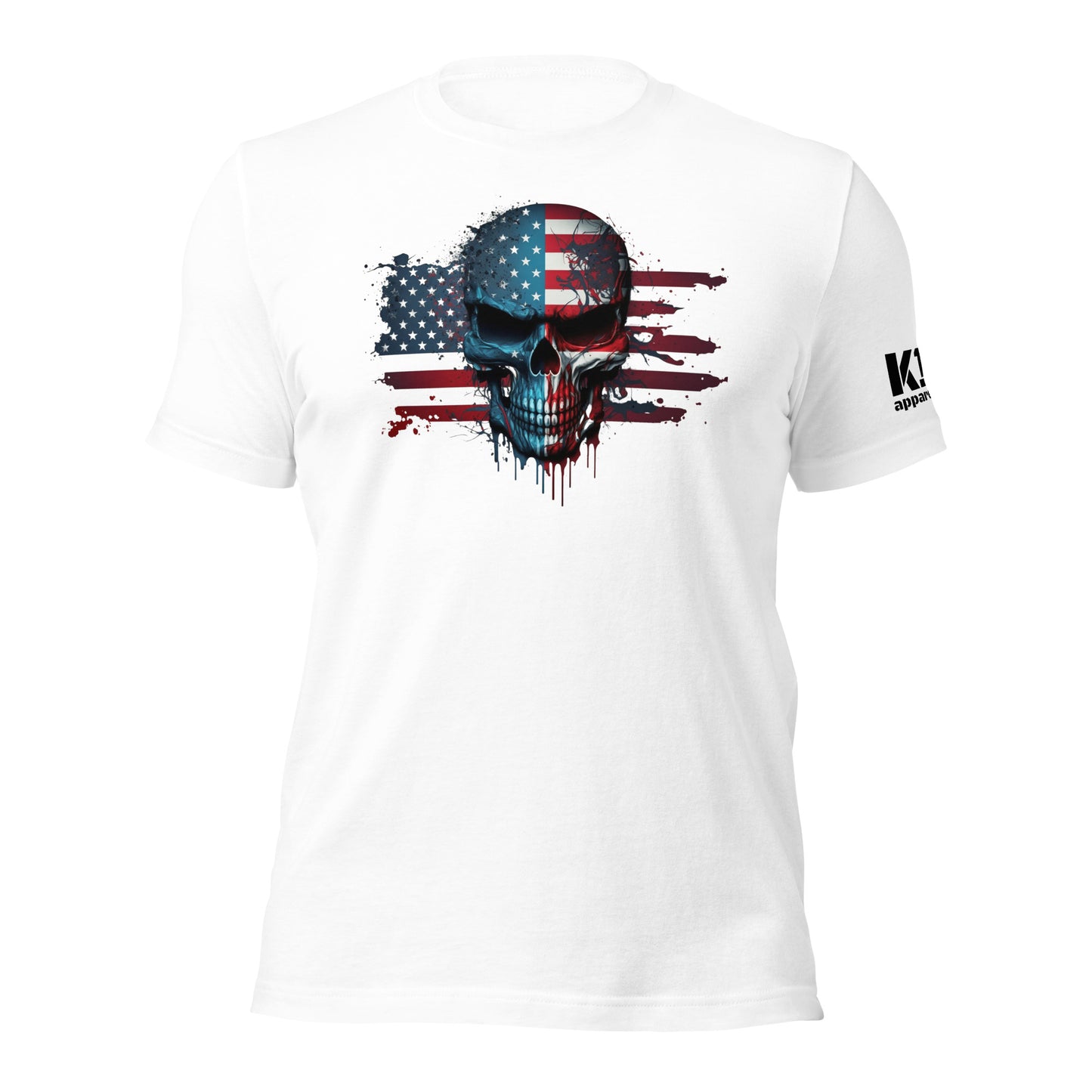 Skull over Flag t-shirt