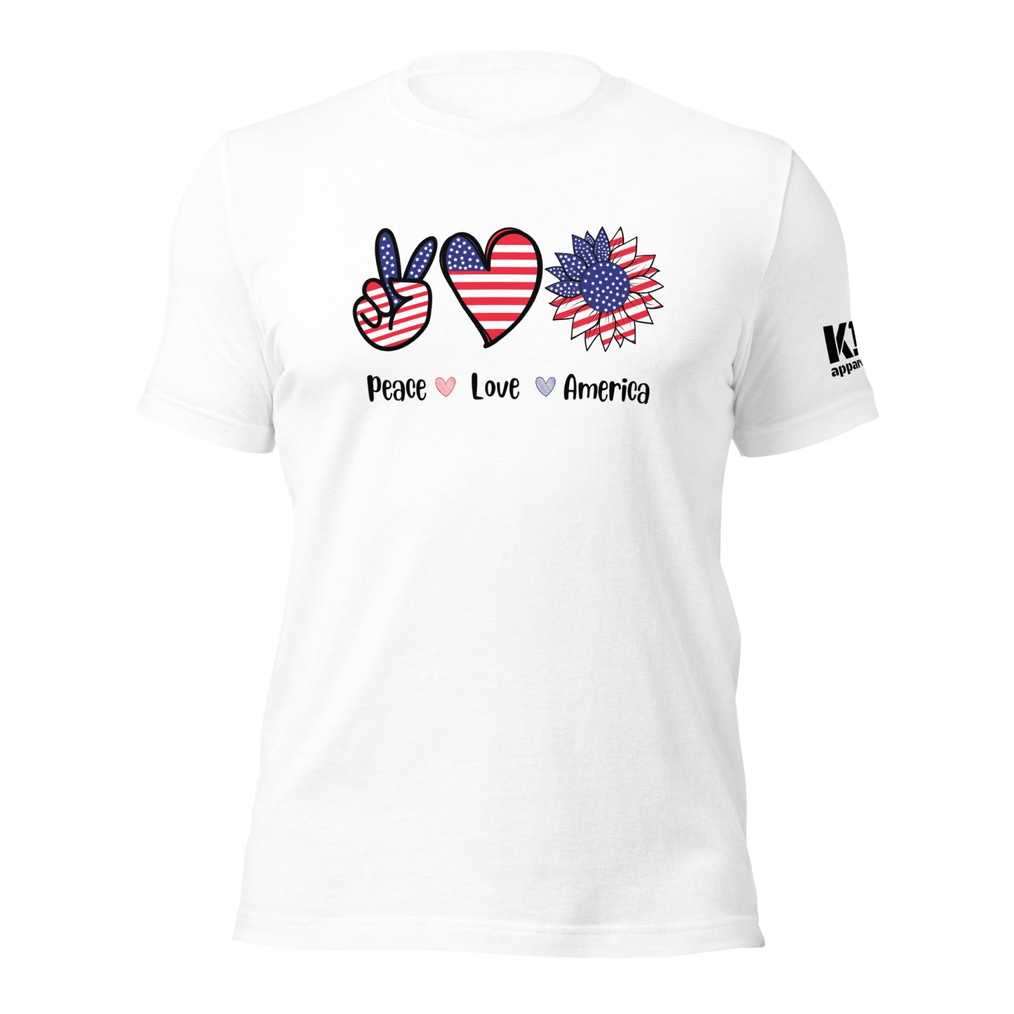 Peace Love and America t-shirt