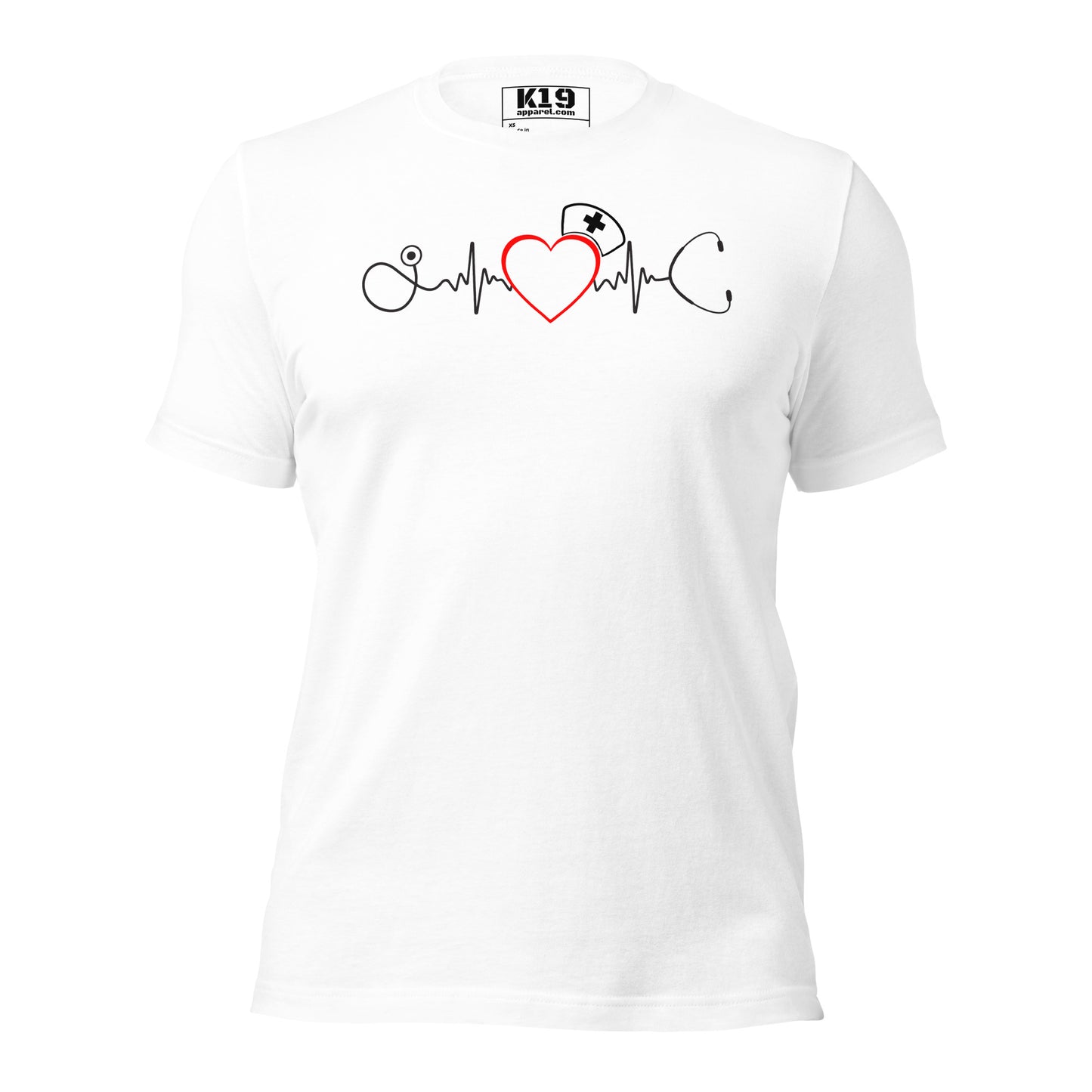 Nurse heart beat t-shirt