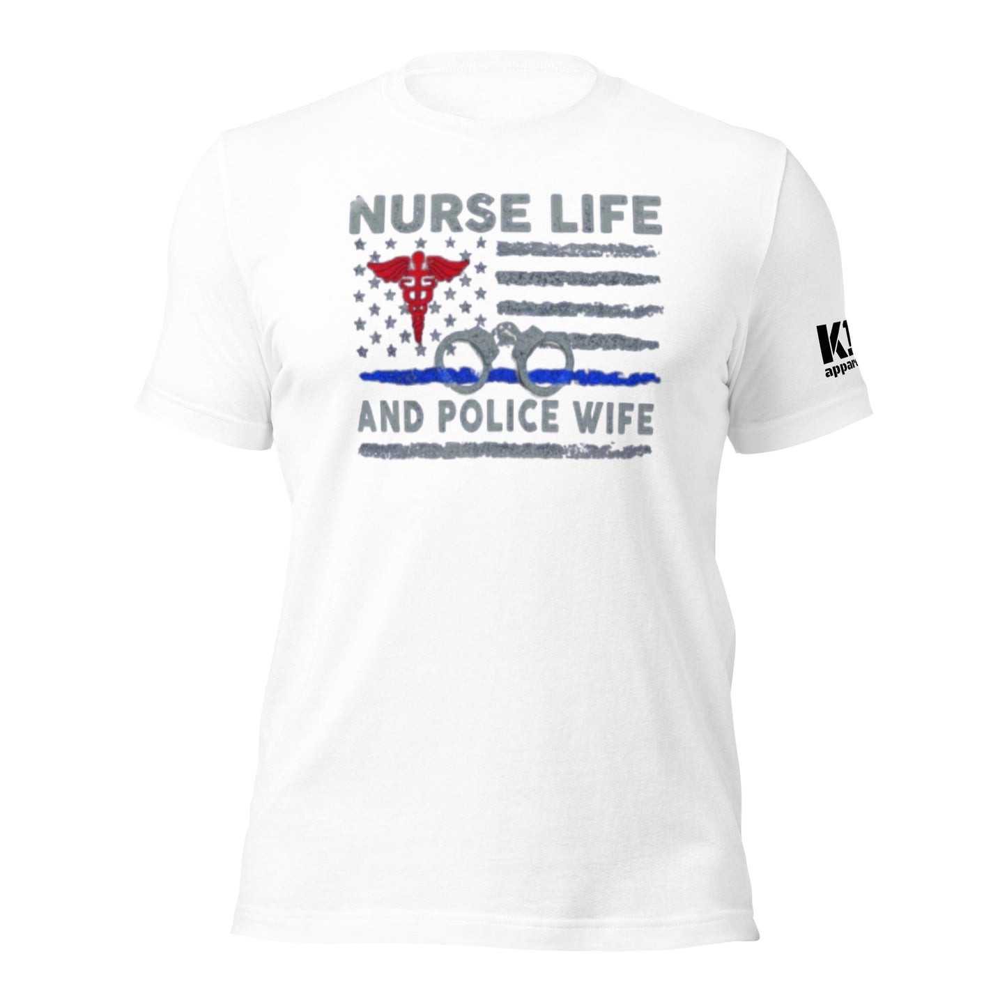 Nurse Life Police Wife t-shirt