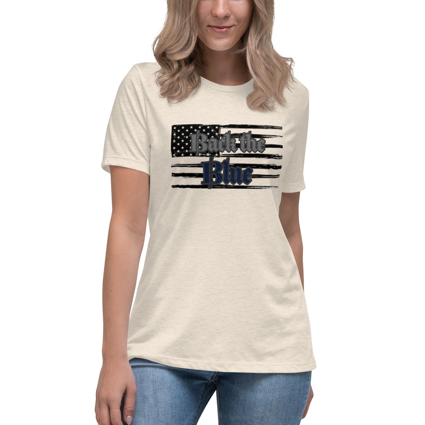 Women's Back the Blue Relaxed T-Shirt